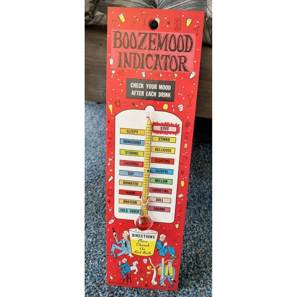 Vintage BoozeMood Indicator 1966 Novelty Gag Gift Party Retro 60s